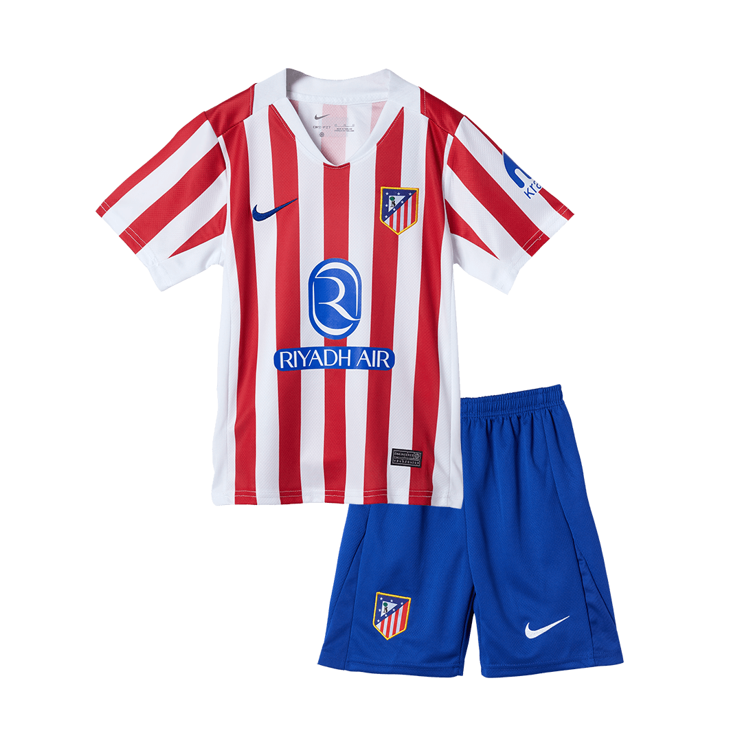 Atletico Madrid Kids Home Soccer Kit 2025/26 Red&White
