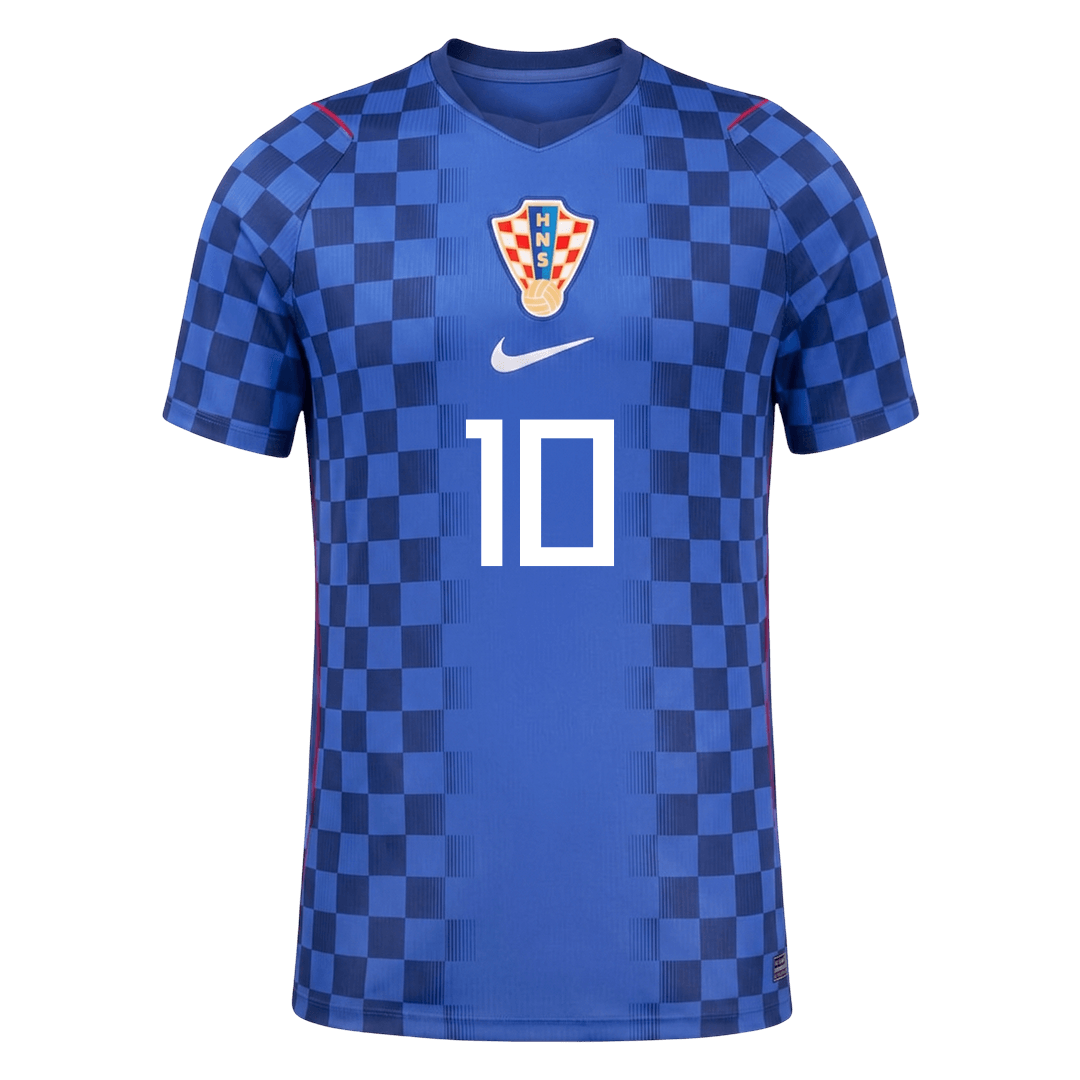 MODRIĆ #10 Croatia Mens Away Soccer Jersey World Cup 2026 Blue