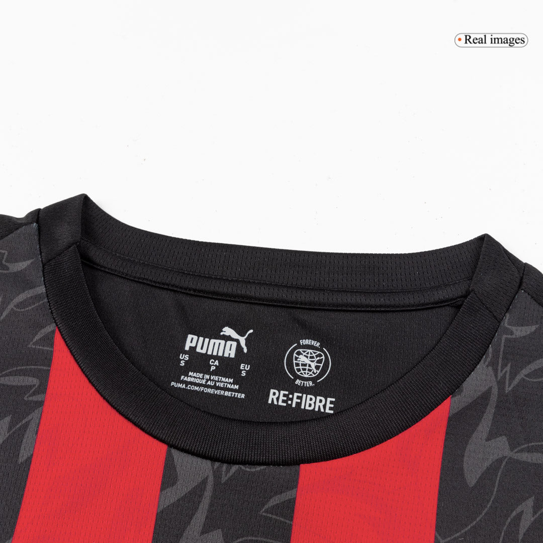 AC Milan Mens Home Soccer Kit 2025/26 Red&Black [PREMIUM]