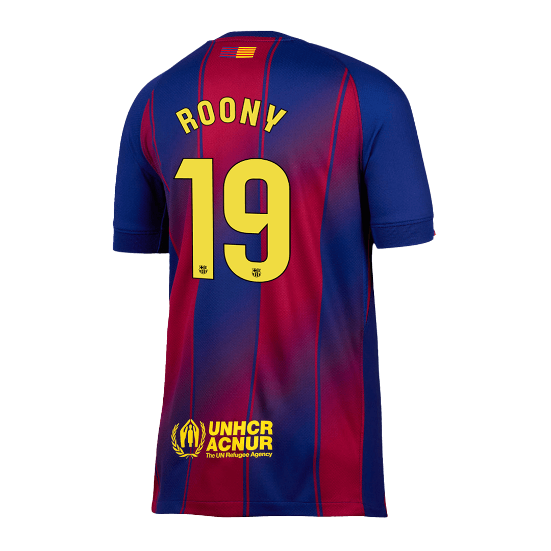 ROONY #19 Barcelona Mens Home Soccer Jersey 2025/26 Red&Blue [PREMIUM]