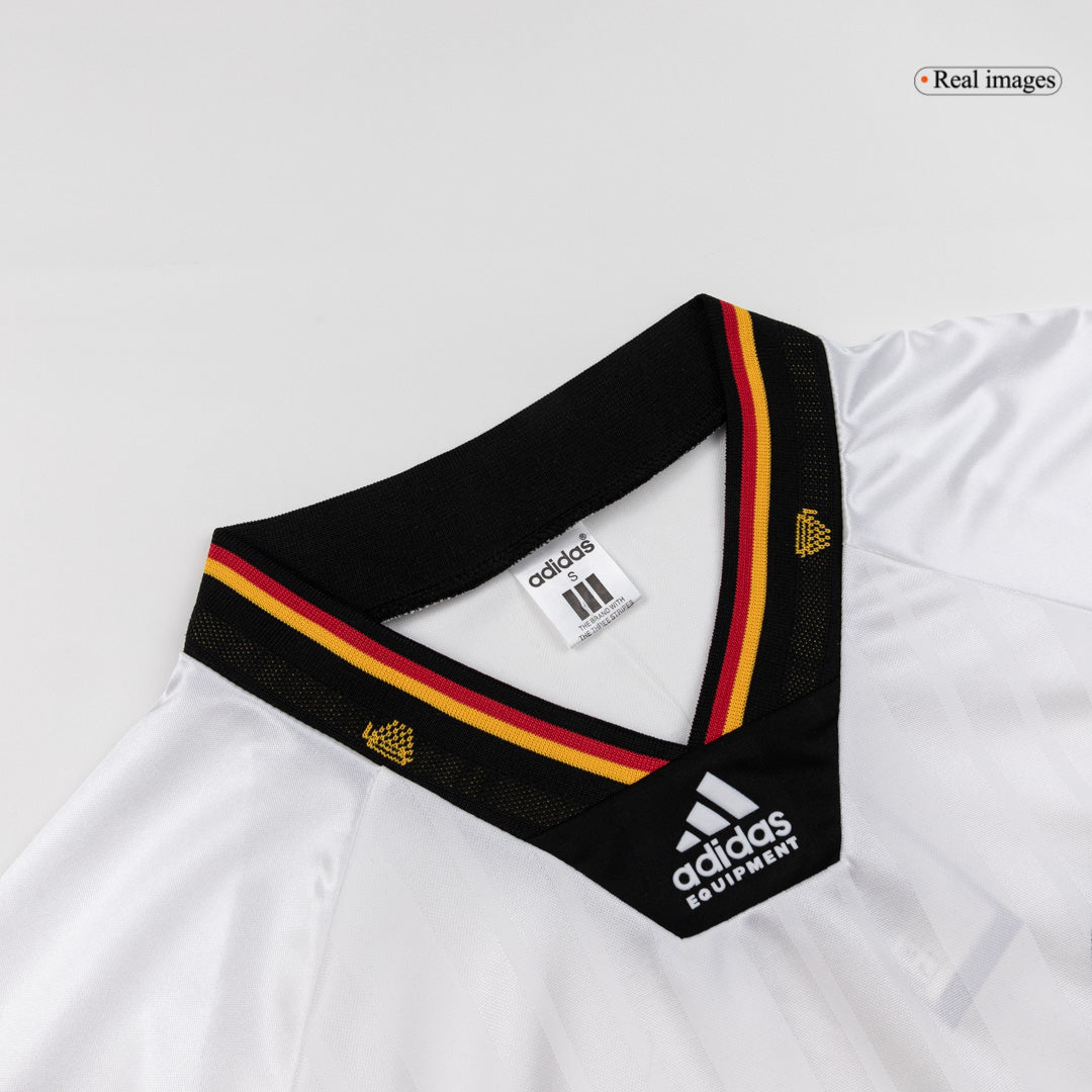 Retro Germany Mens Home Soccer Jersey 1992 White