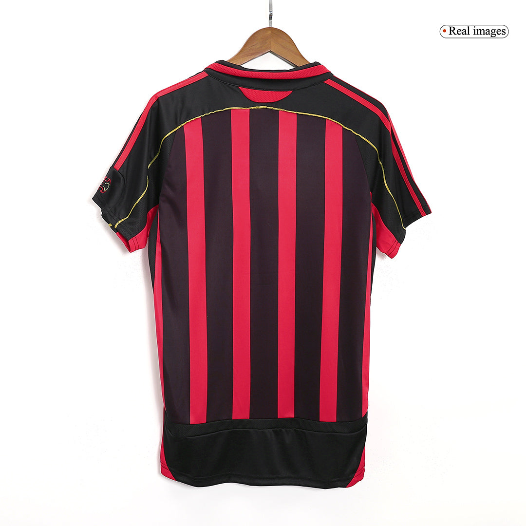 Retro AC Milan Mens Home Soccer Jersey 2006/07 Red&Black