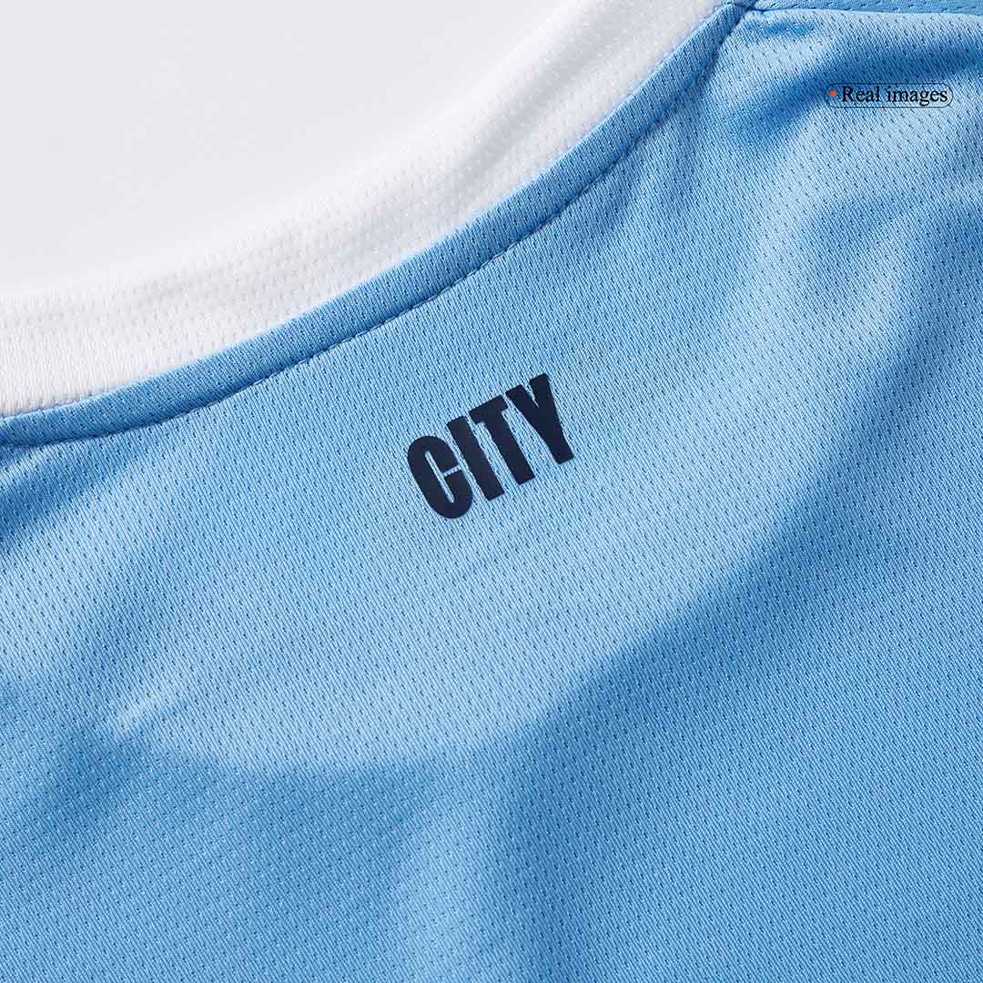 Manchester City Mens Home Long Sleeve Soccer Jersey 2025/26 Blue