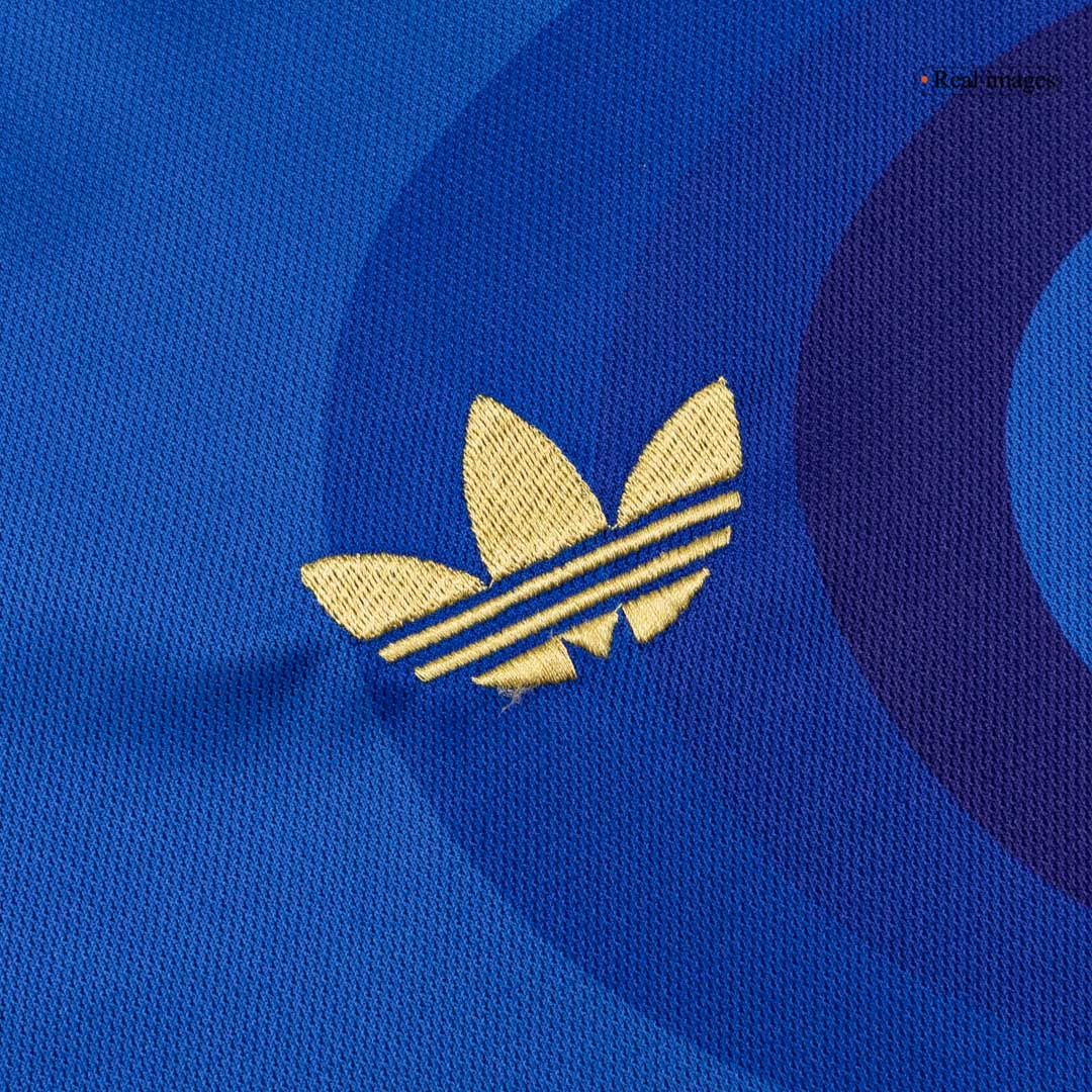 Real Madrid Mens Long Sleeve Soccer Jersey 2025/26 Blue