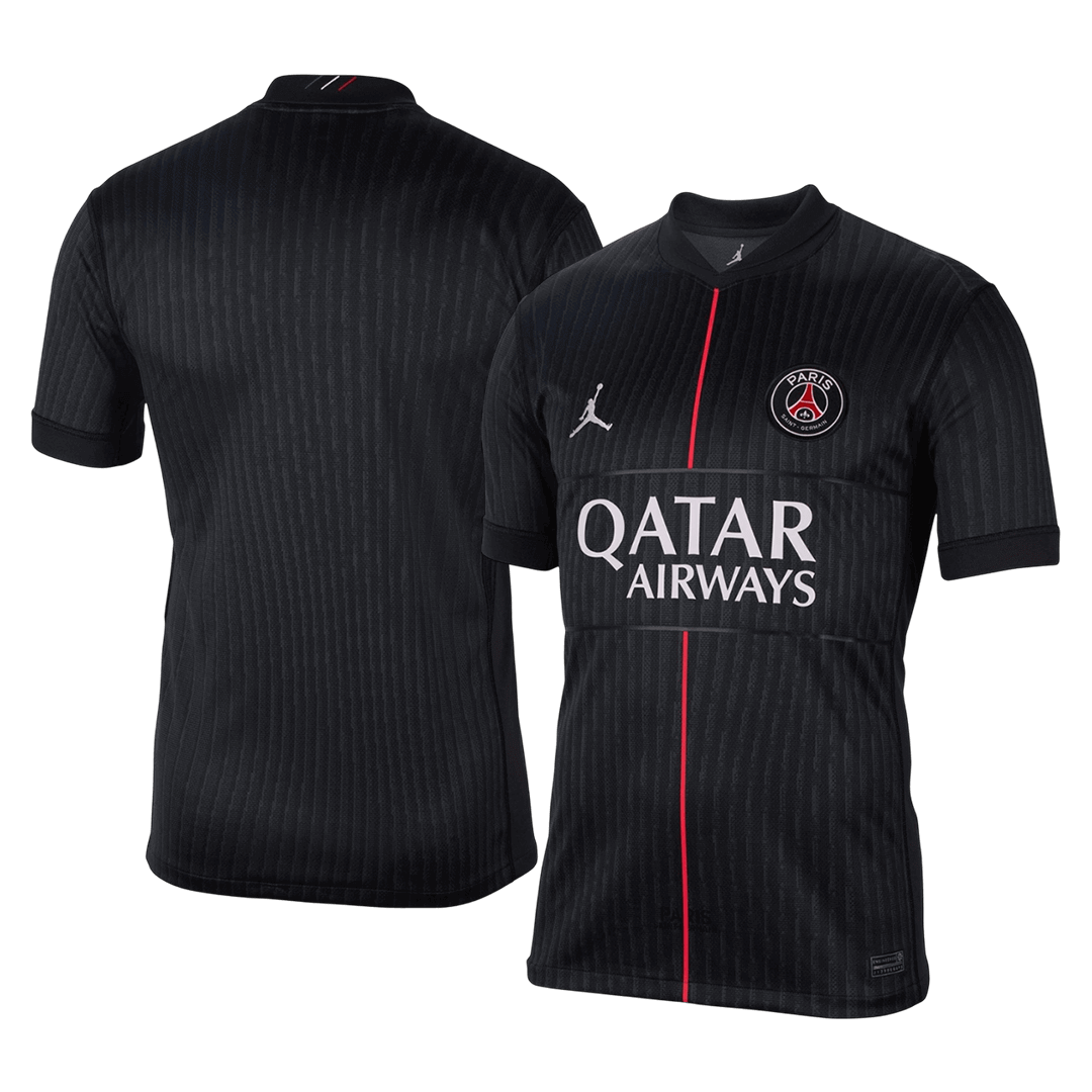 PSG Mens Fourth Away Soccer Kit 2025/26 Black