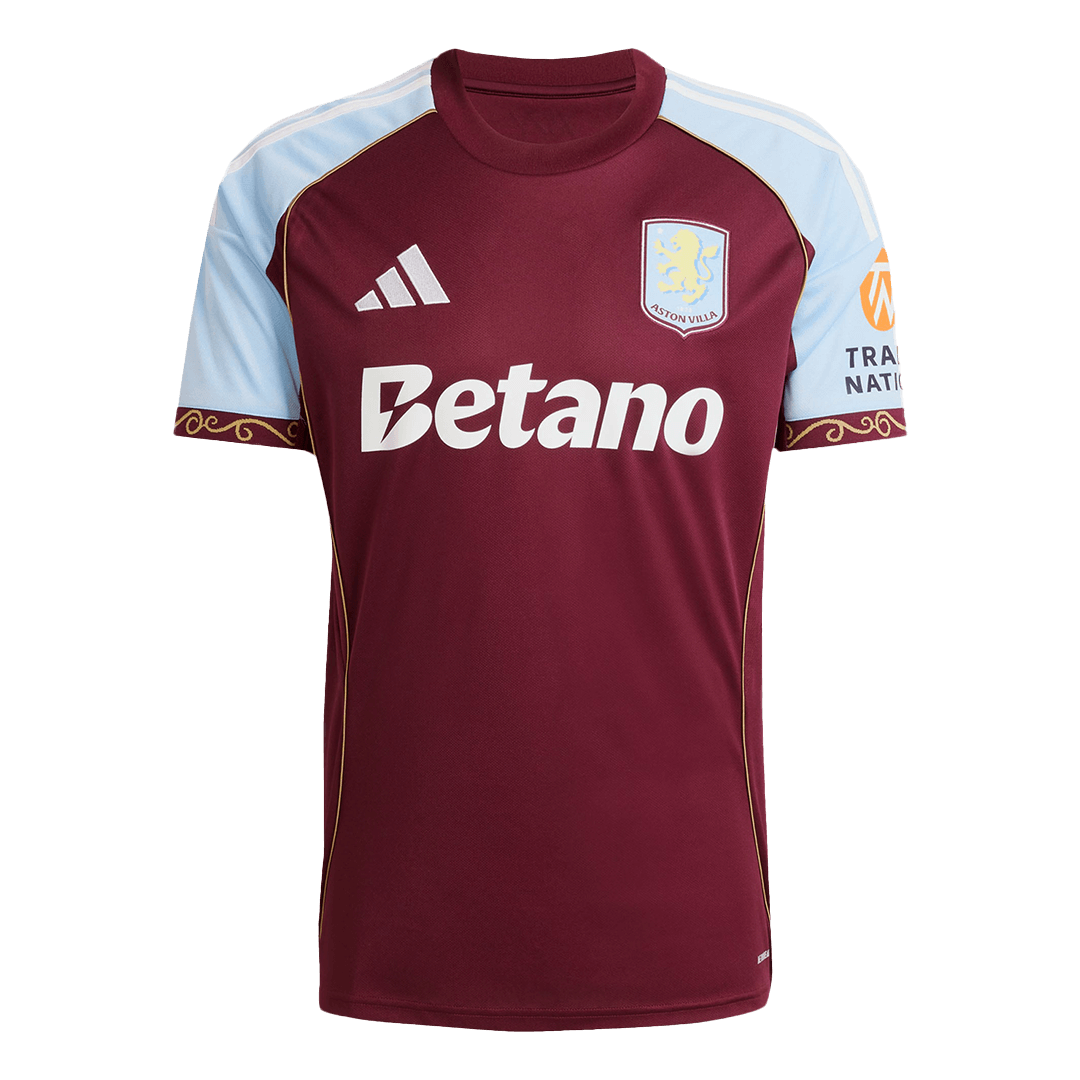 Aston Villa Mens Home Soccer Jersey 2025/26 Red