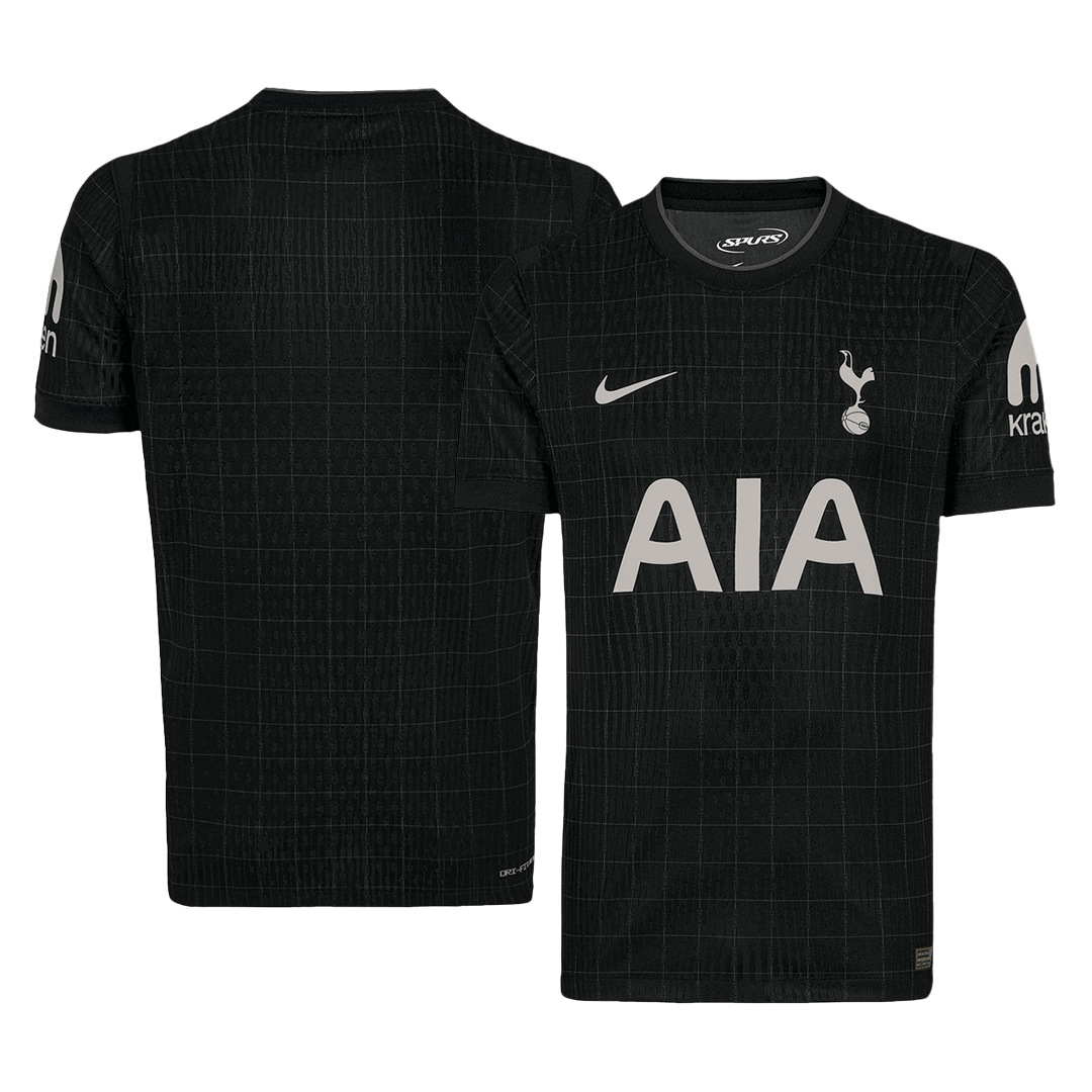 Tottenham Hotspur Mens Away Soccer Jersey 2025/26 Black - Player Version