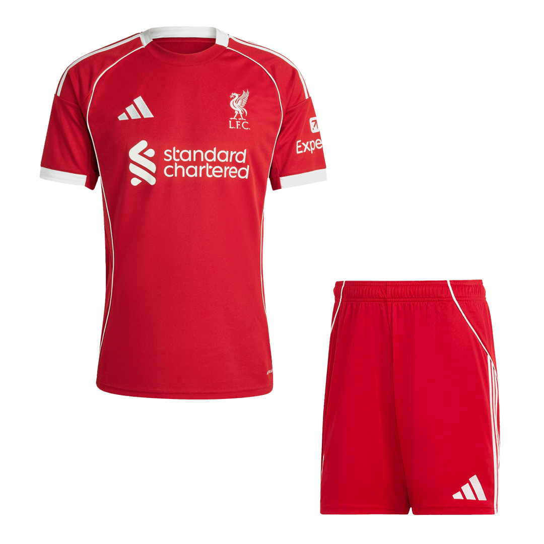 Liverpool Mens Home Soccer Kit 2025/26 Red