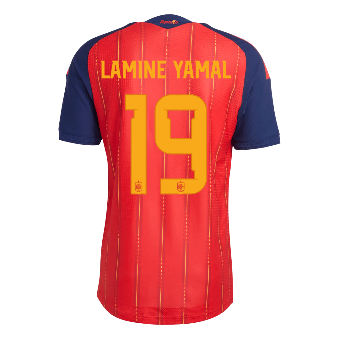 LAMINE YAMAL #19 Spain Mens Home Soccer Jersey World Cup 2026 Red - Player Version