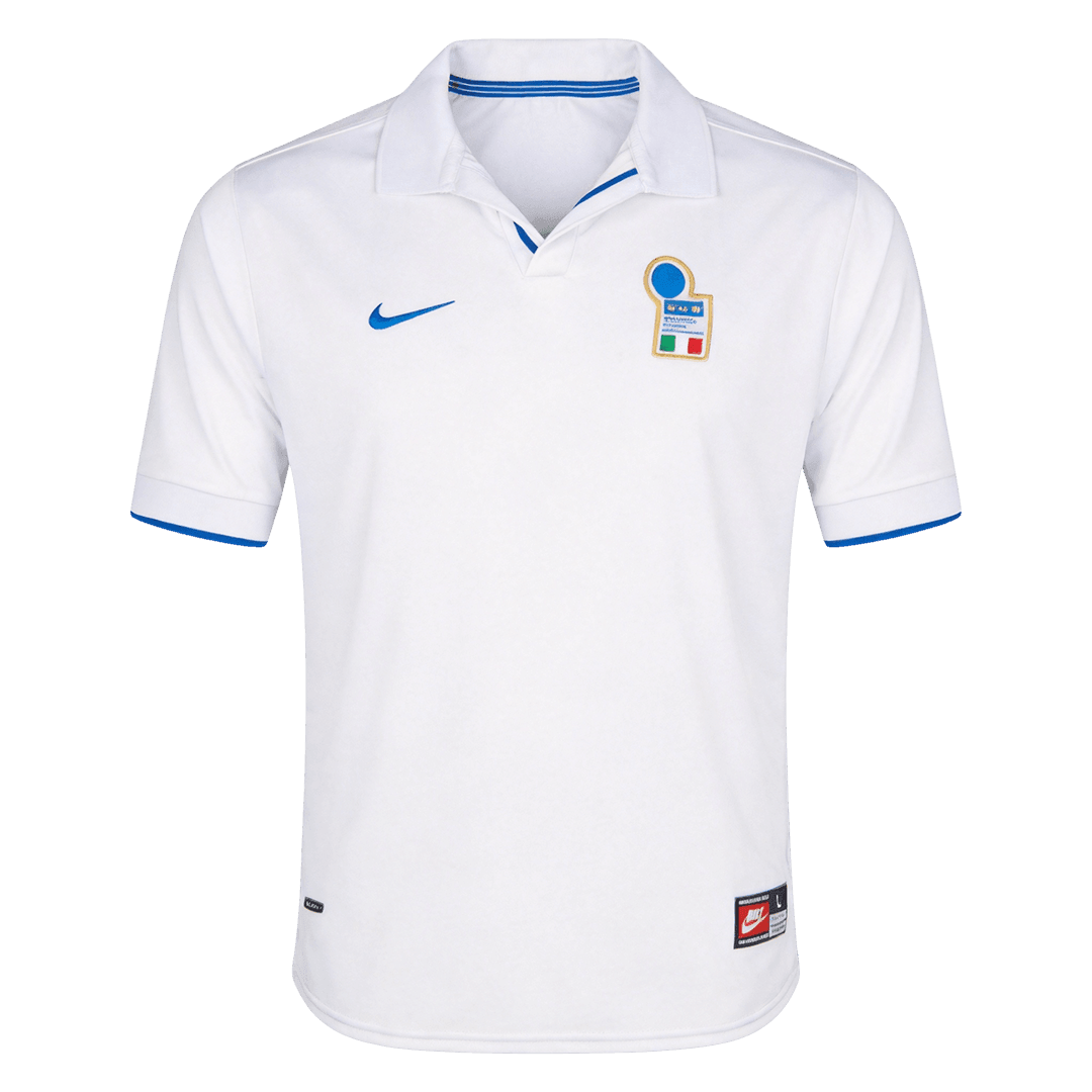 Retro Italy Mens Away Soccer Jersey 1998 White