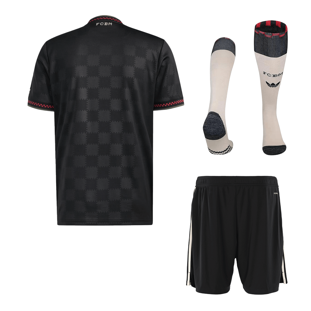 Bayern Munich Mens Third Away Soccer Full Set 2025/26 Black