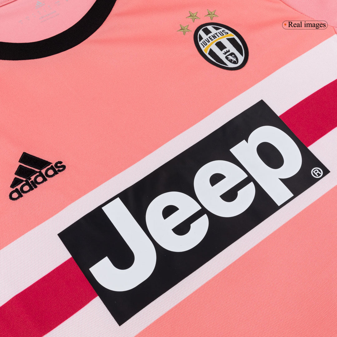 Retro Juventus Mens Away Soccer Jersey 2015/16 Pink