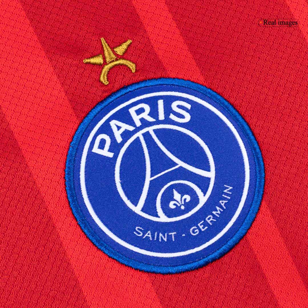 PSG Mens Third Away Soccer Jersey 2025/26 Red