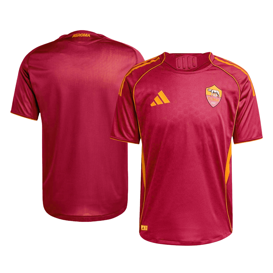 Roma Mens Home Soccer Jersey 2025/26 Red - Player Version
