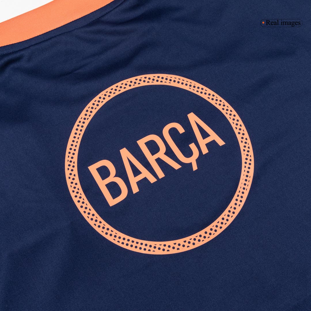 Barcelona Mens Soccer Jersey 2025/26 Orange&Black