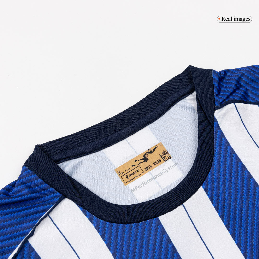 Real Sociedad Mens Home Soccer Jersey 2025/26 Blue&White