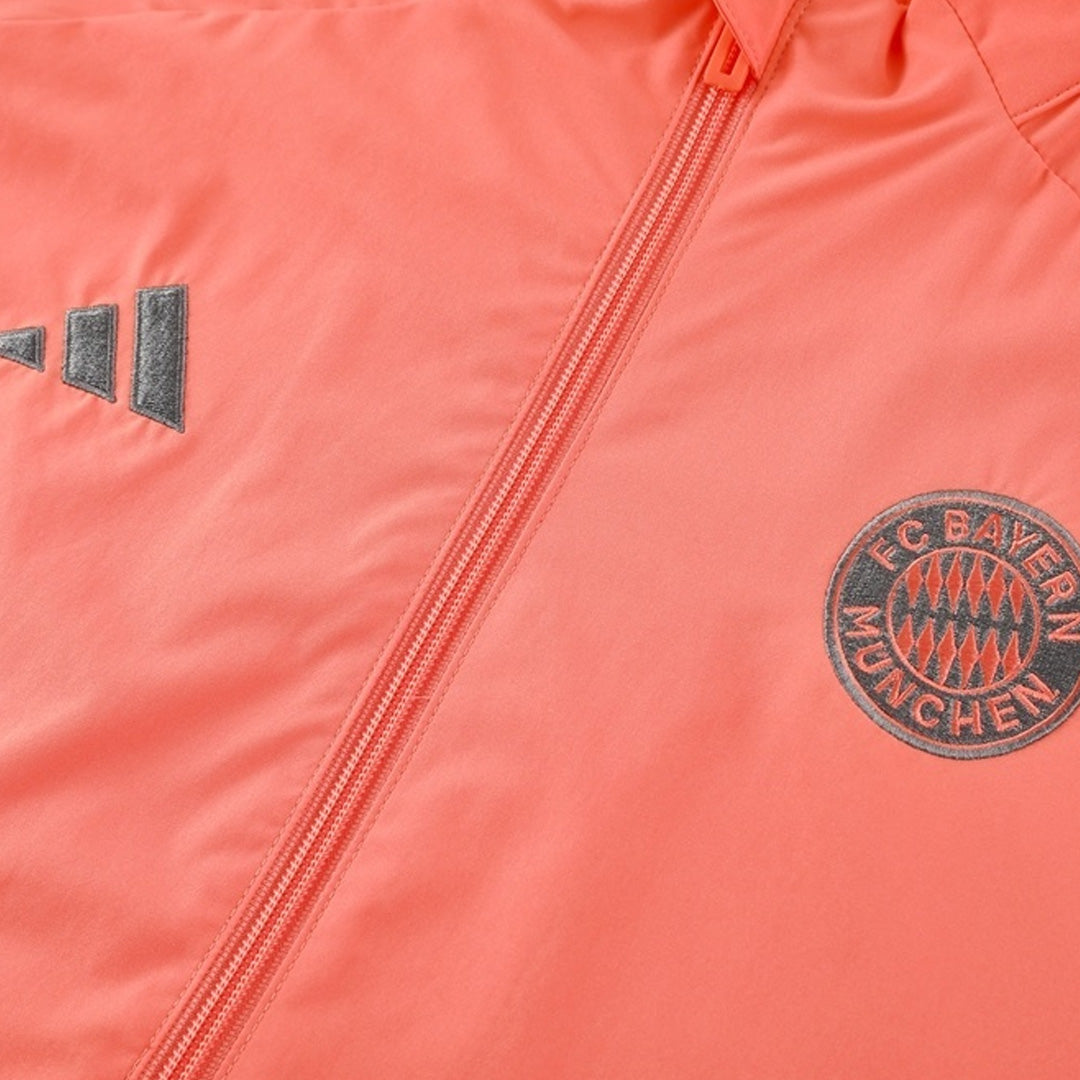 Bayern Munich Mens Windbreaker Jacket 2025/26 Orange
