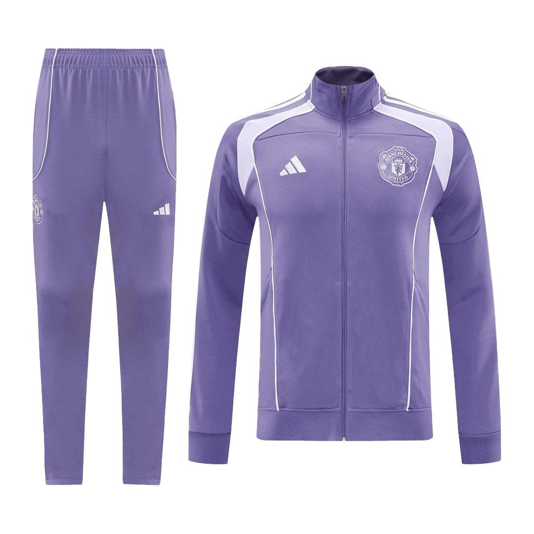 Manchester United Mens Training Tracksuit Kit 2025/26 Purple