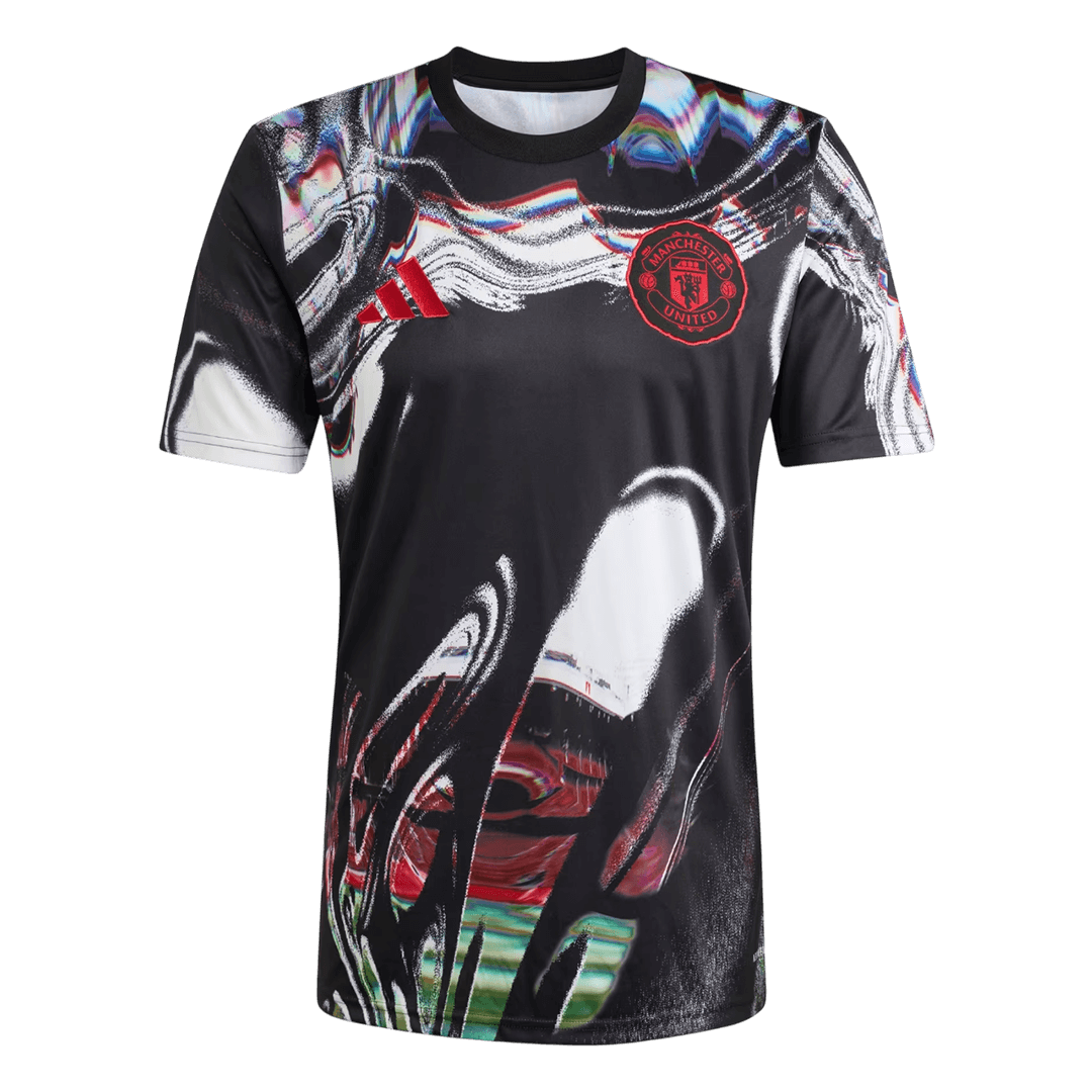 Manchester United Mens Pre-Match Soccer Jersey 2025/26 Black