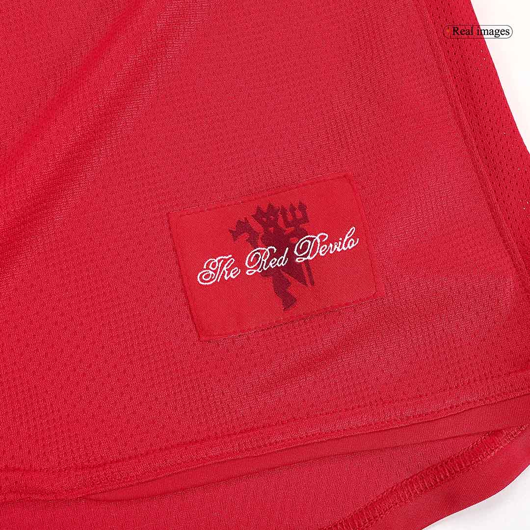 Retro ROONEY #10 Manchester United Mens Home Long Sleeve Soccer Jersey UCL Final UCL 2007/08 Red