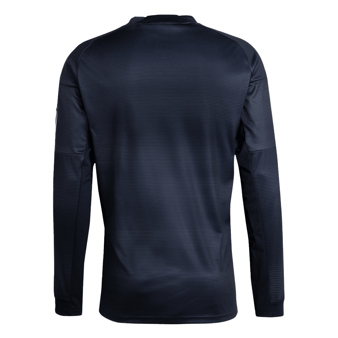 Real Madrid Mens Away Long Sleeve Soccer Jersey 2025/26 Navy