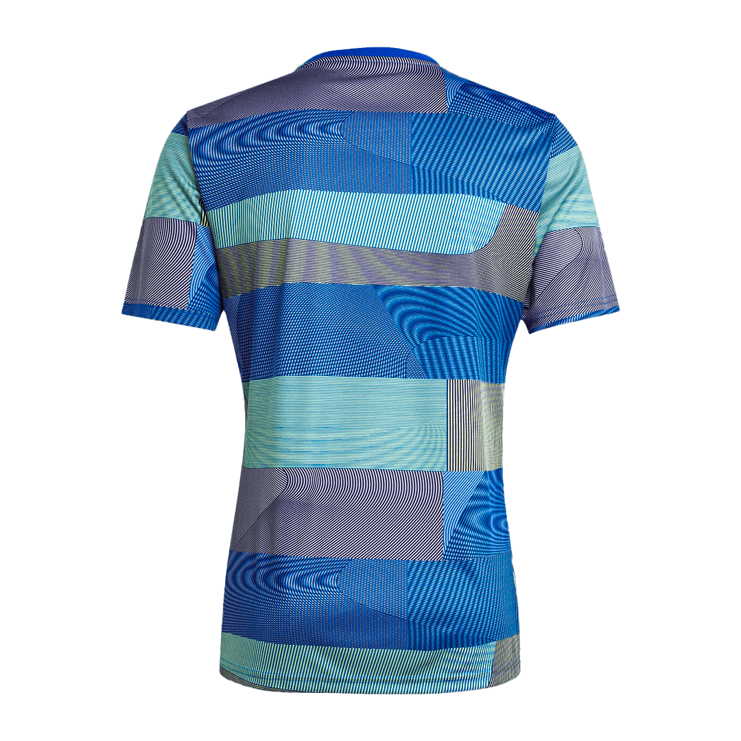 Real Madrid Mens Pre-Match Soccer Jersey 2025/26 Blue