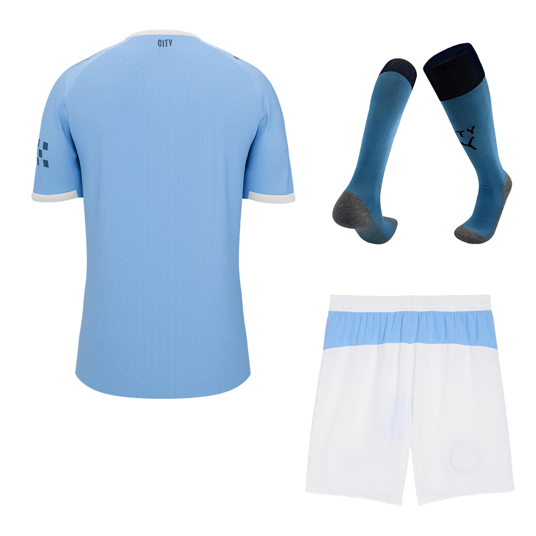 Manchester City Mens Home Soccer Full Set 2025/26 Blue [PREMIUM]