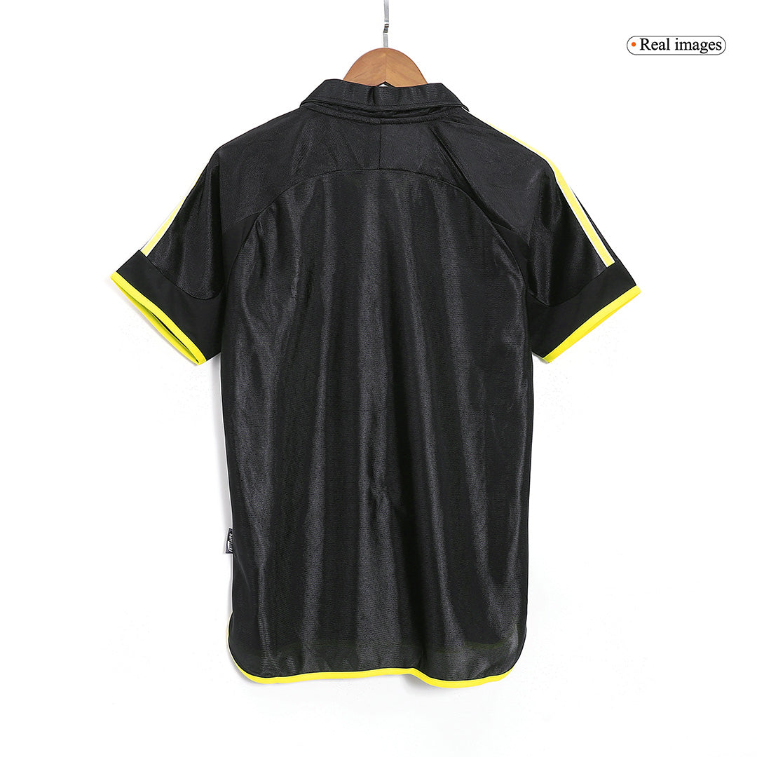 Retro Real Madrid Mens Away Soccer Jersey 1999/00 Black