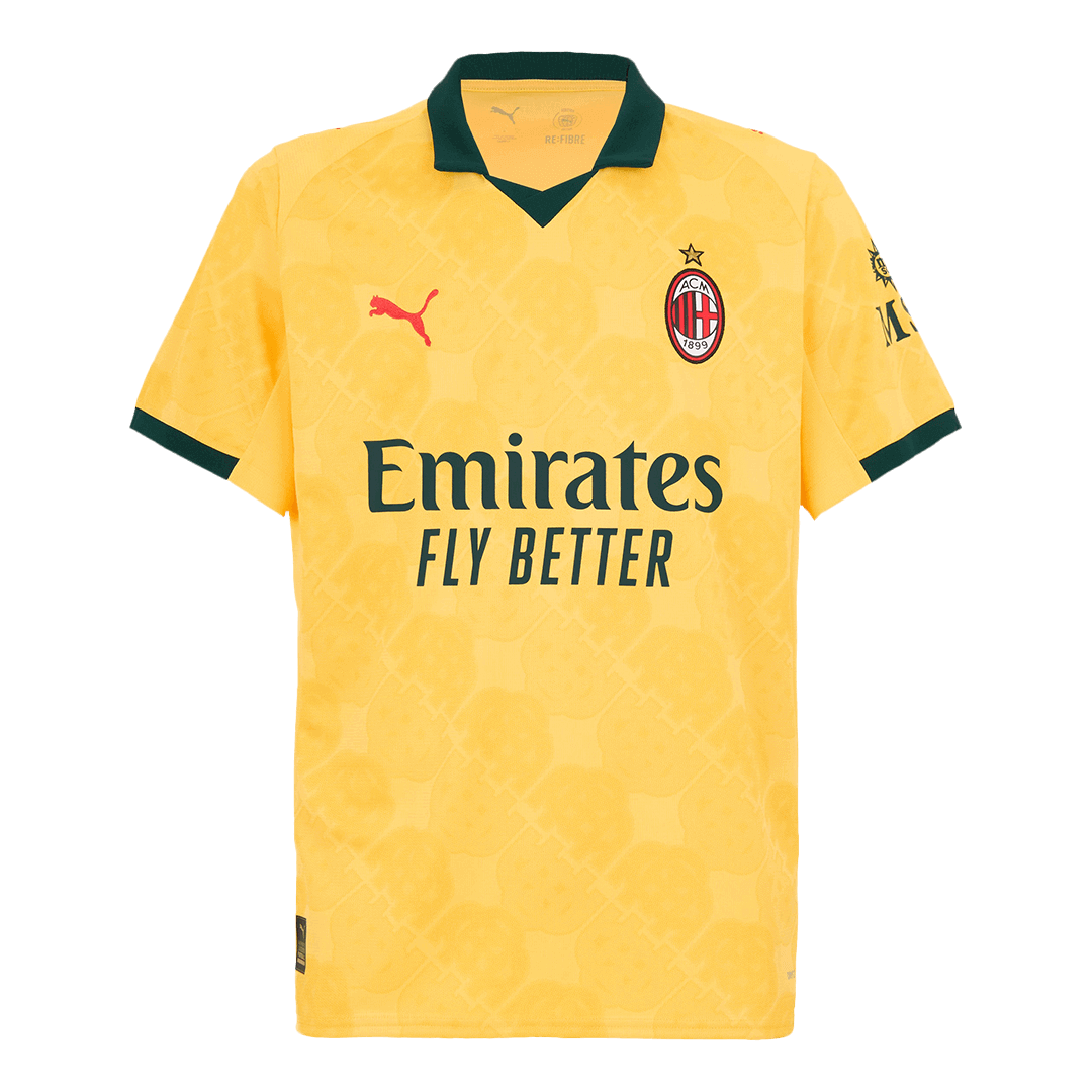 FOFANA #19 AC Milan Mens Third Away Soccer Jersey 2025/26 Yellow