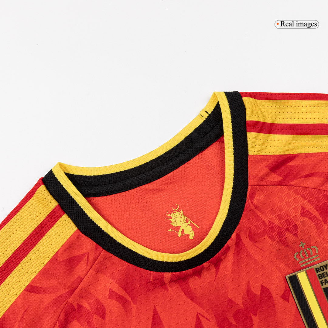 DE BRUYNE #7 Belgium Mens Home Soccer Jersey World Cup 2026 Red - Player Version