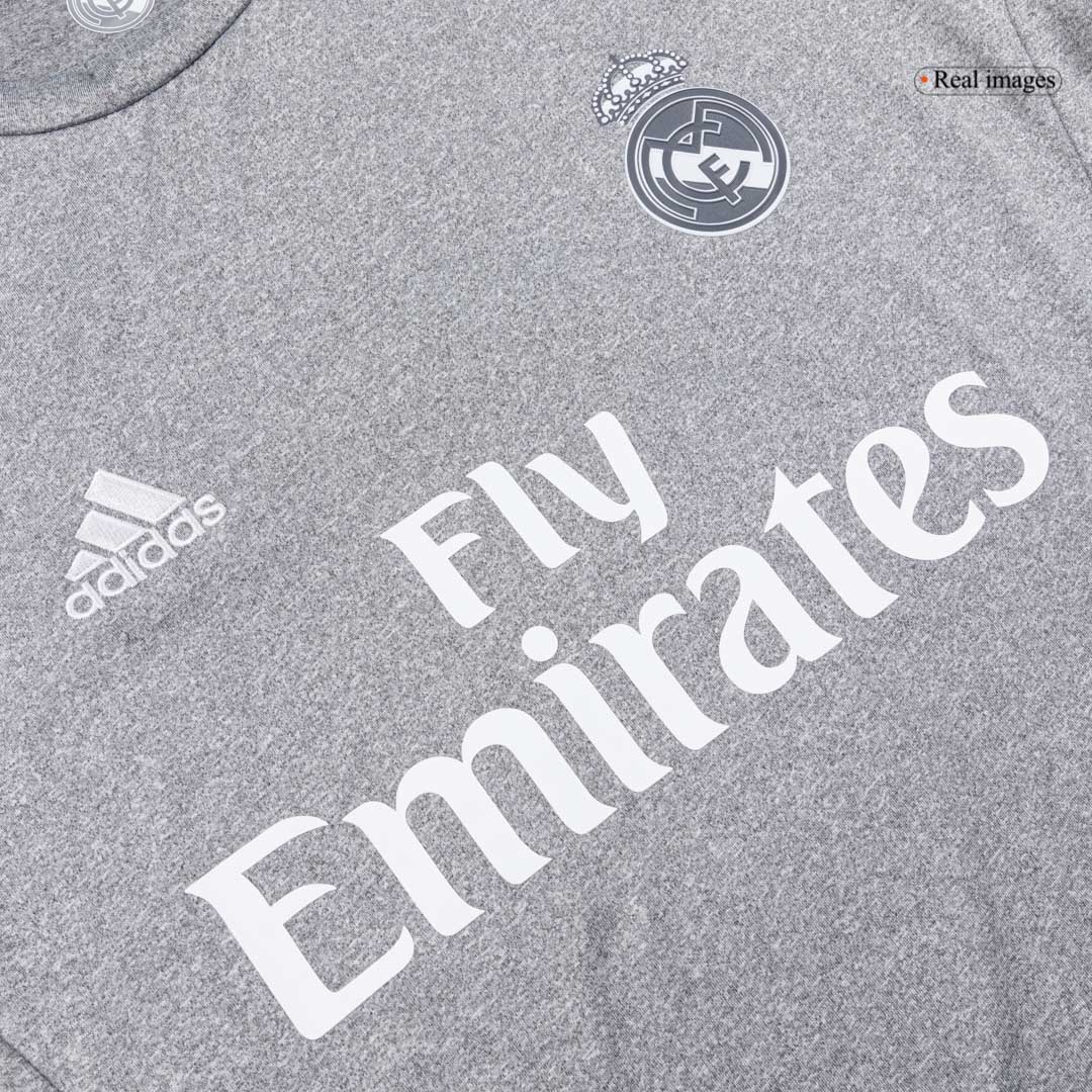 Retro Real Madrid Mens Away Soccer Jersey 2015/16 Gray