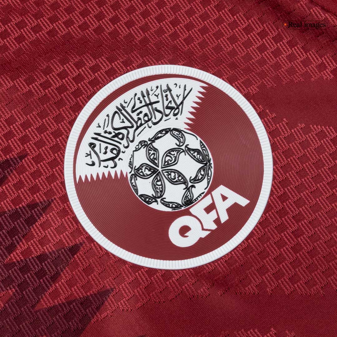 Qatar Mens Home Soccer Jersey World Cup 2026 Red - Player Version