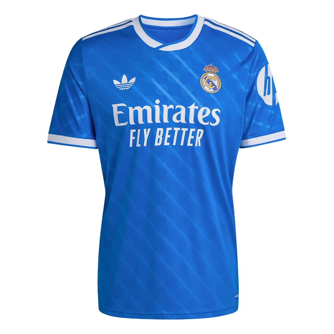 TCHOUAMENI #14 Real Madrid Mens Third Away Soccer Jersey 2025/26 Blue