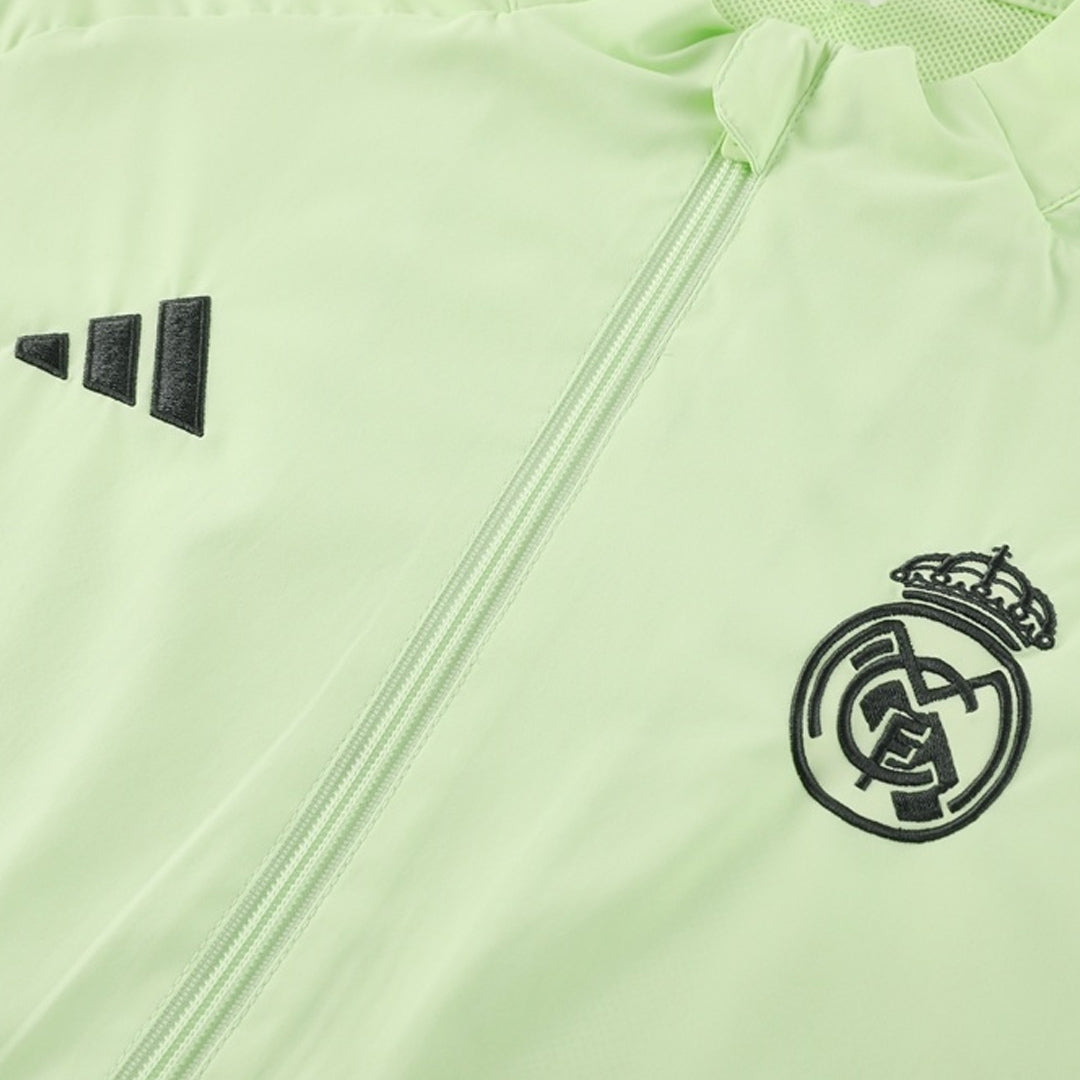 Real Madrid Mens Windbreaker Jacket 2025/26 Green
