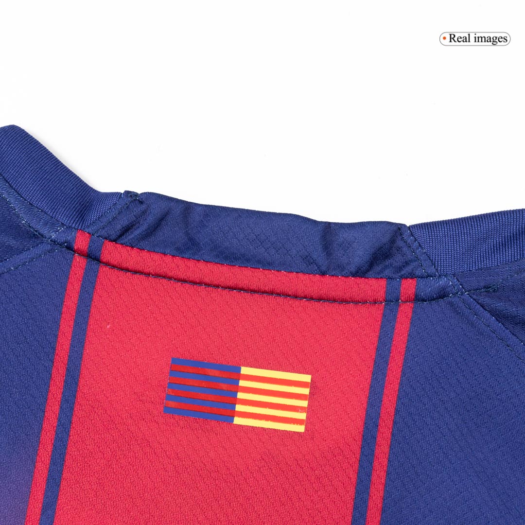 Barcelona Mens Home Long Sleeve Soccer Jersey 2025/26 Red&Blue