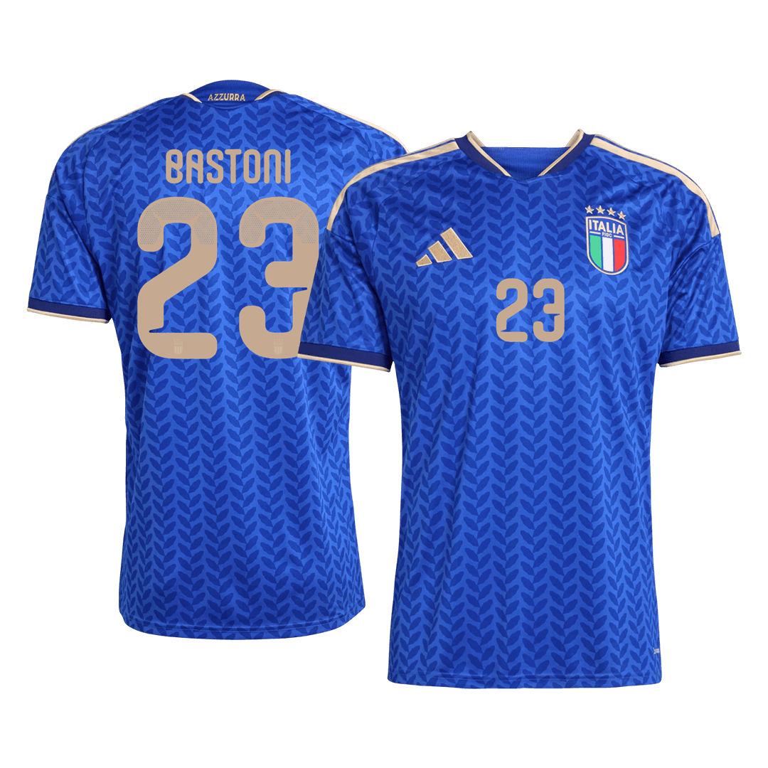 BASTONI #23 Italy Mens Home Soccer Jersey World Cup 2026 Blue [PREMIUM]