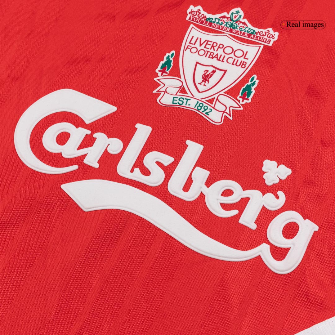 Retro Liverpool Mens Home Soccer Jersey 93/95 Red