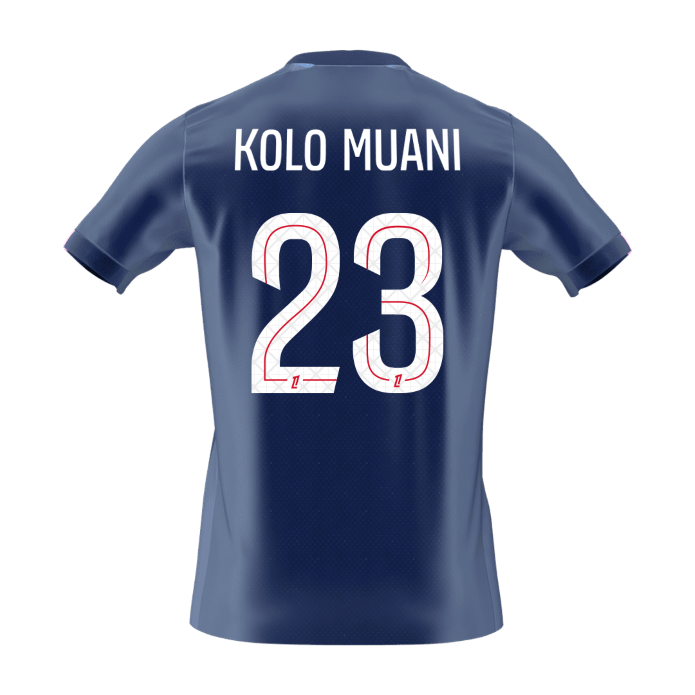 KOLO MUANI #23 PSG Mens Home Soccer Jersey 2025/26 Navy [PREMIUM]