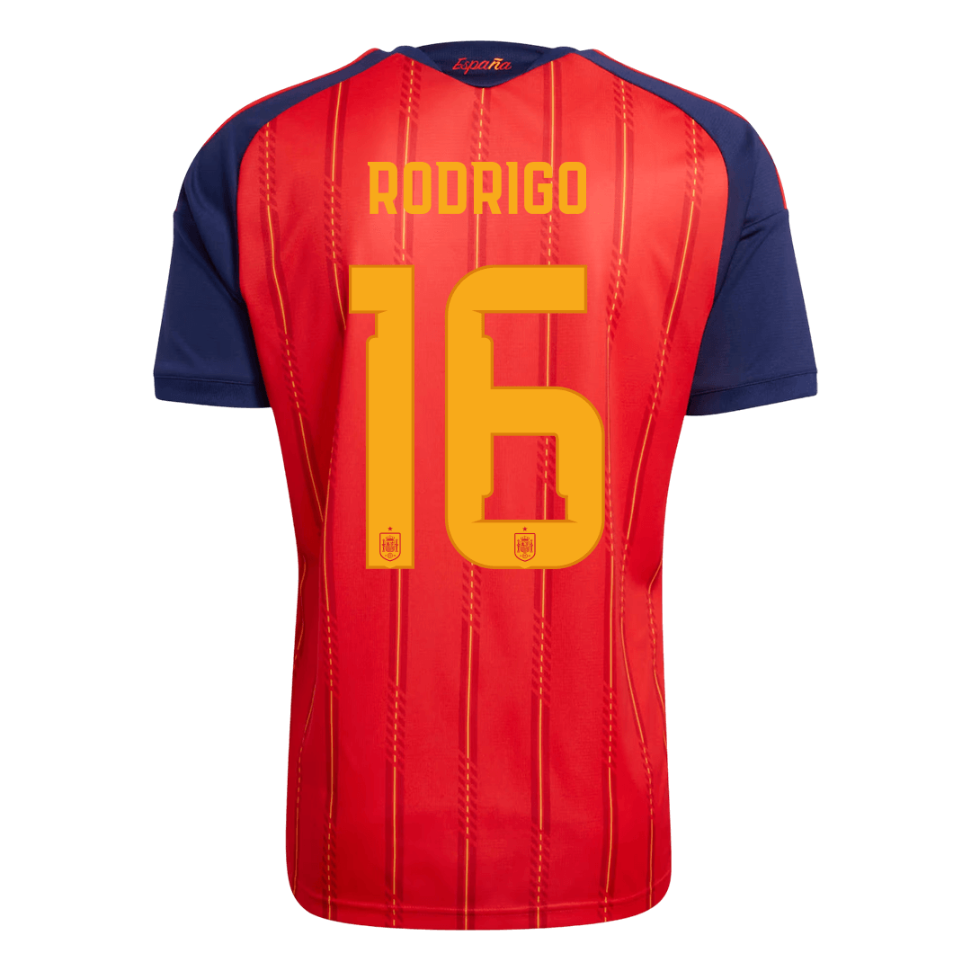RODRIGO #16 Spain Mens Home Soccer Jersey World Cup 2026 Red [PREMIUM]
