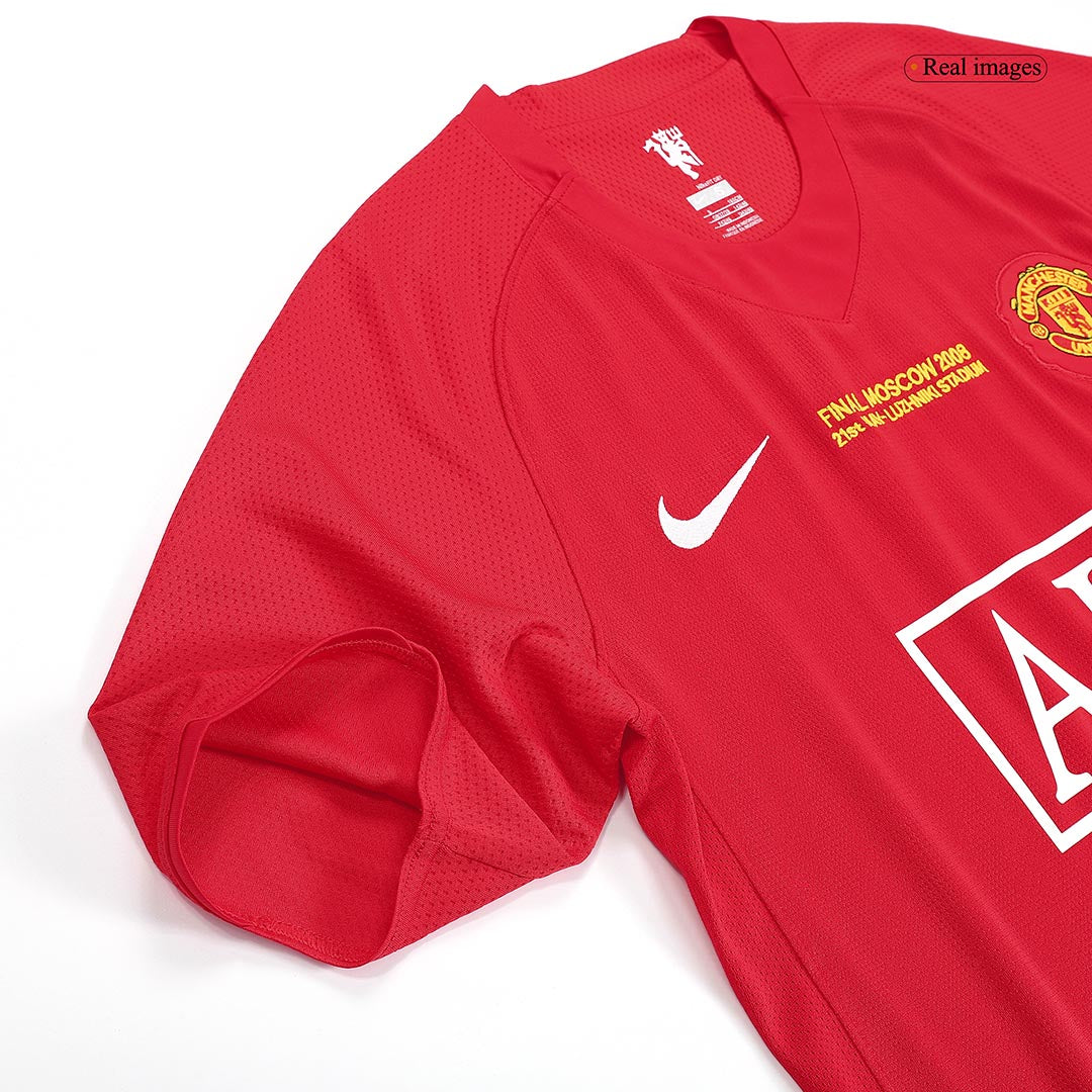 Retro Manchester United Mens Home Soccer Jersey 2007/08