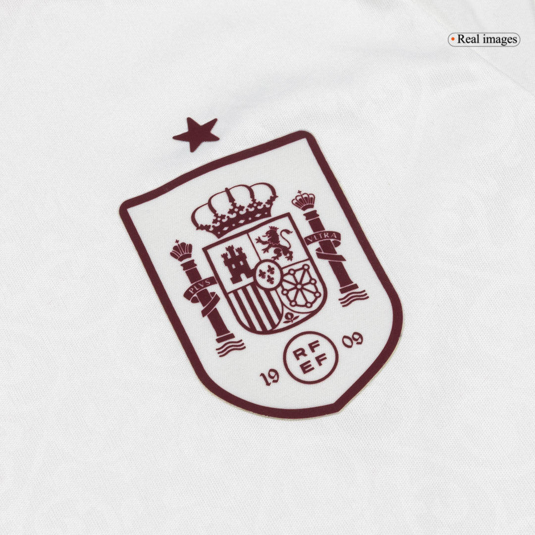 Spain Kids Away Soccer Kit 2026 White