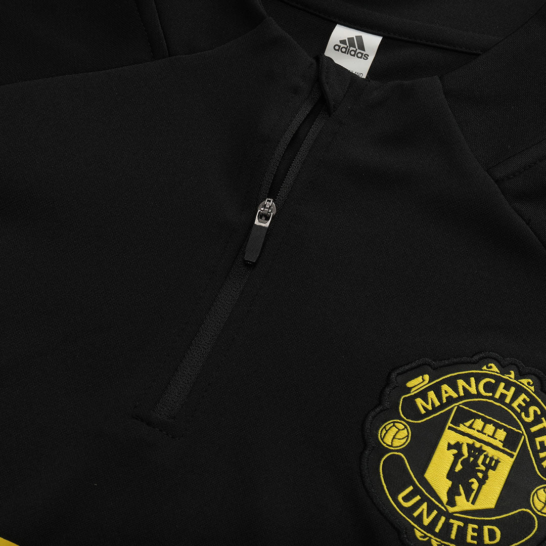 Manchester United Mens Training Tracksuit Kit 2025/26 Black