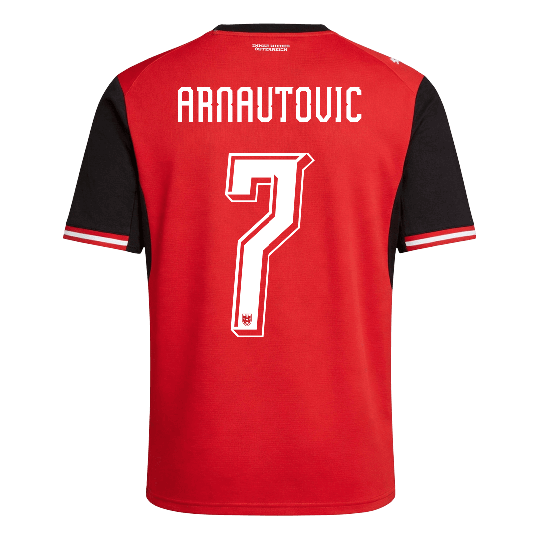 ARNAUTOVIC #7 Austria Mens Home Soccer Jersey World Cup 2026 Red