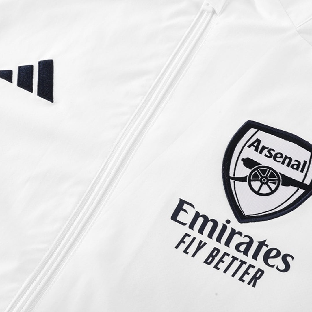 Arsenal Mens Windbreaker Jacket 2025/26 White