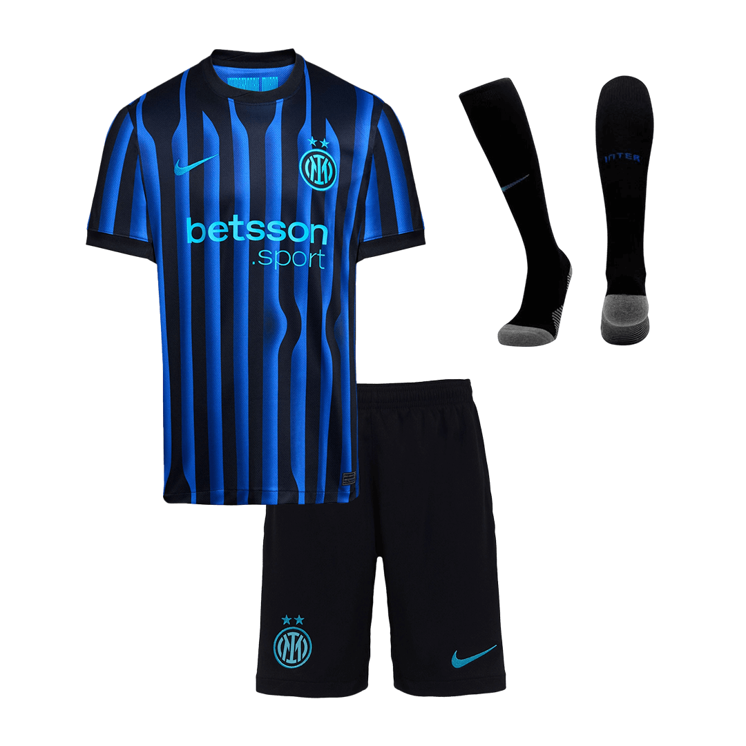 Inter Milan Kids Home Soccer Full Set 2025/26 Blue&Black