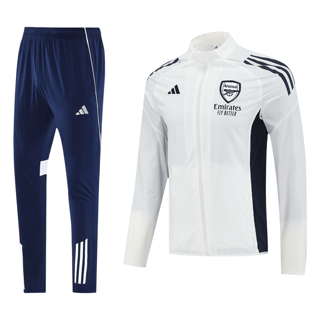 Arsenal Mens Training Tracksuit Kit 2025/26 White