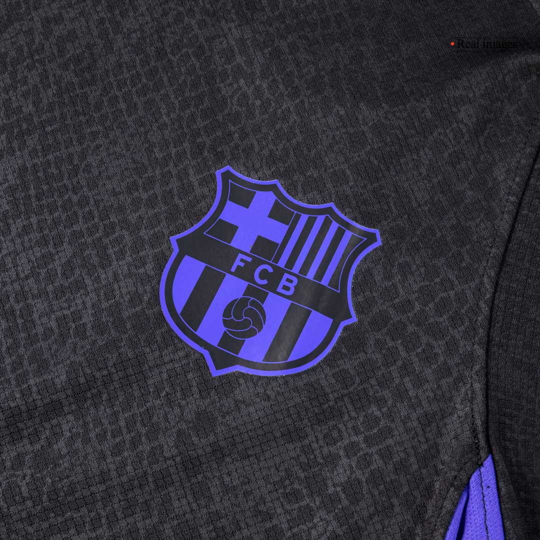 Barcelona Mens Pre-Match Soccer Jersey 2025/26 Black