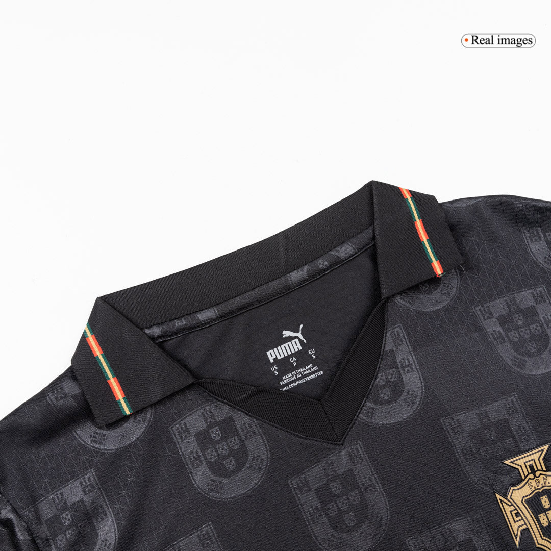 Portugal Mens Soccer Jersey World Cup 2026 Black - Player Version