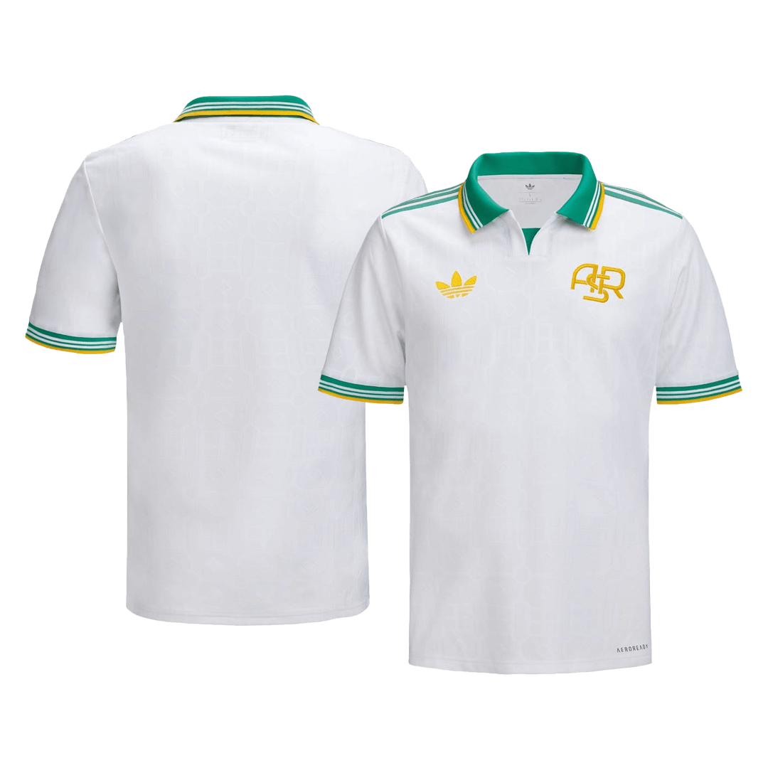 Roma Mens Third Away Soccer Jersey 2025/26 White