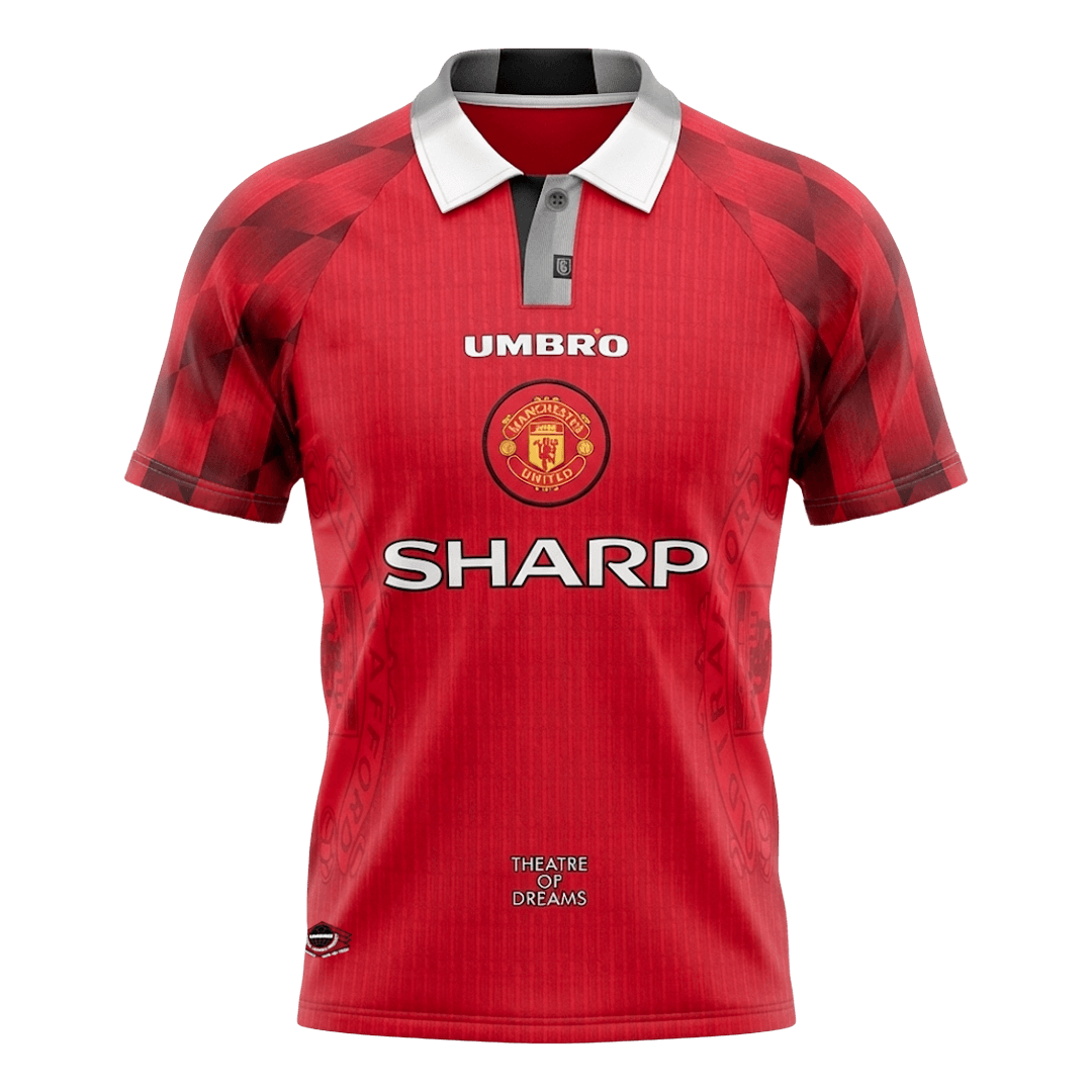 Retro Manchester United Mens Home Soccer Jersey 1996/97 Red